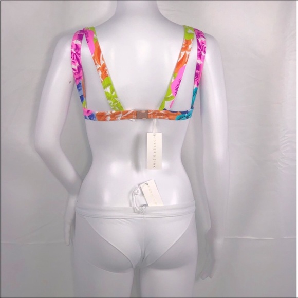 Kopper&Zink Floral Triangle Cutout Bikini Top Only - Picture 13 of 16
